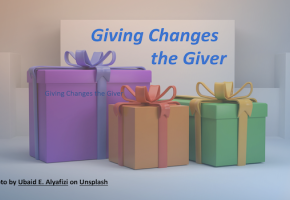 Giving Changes the Giver