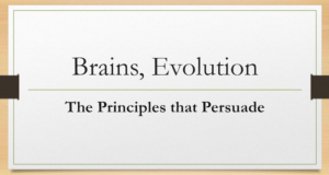 Brains, Evolution, Principles that Persuade